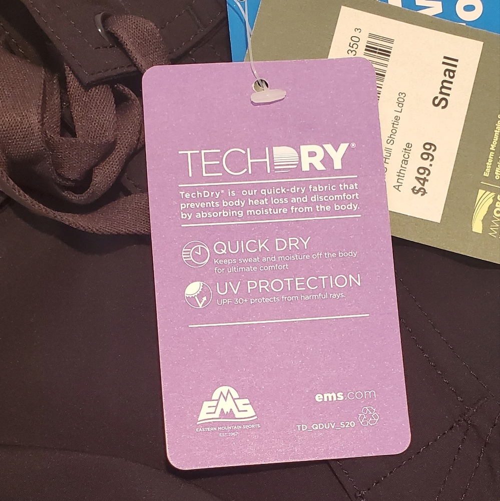 🌤NWT EMS Quick-Dry Paddle Series TechDry Shorts, Sz. Small - Picture 8 of 9
